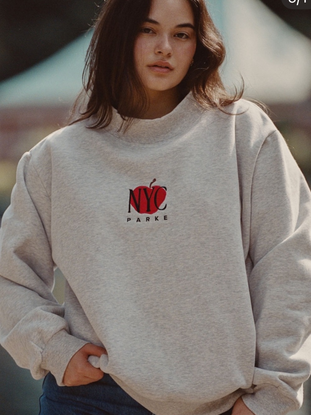 PARKE GRAPHIC MOCKNECK BIG APPLE